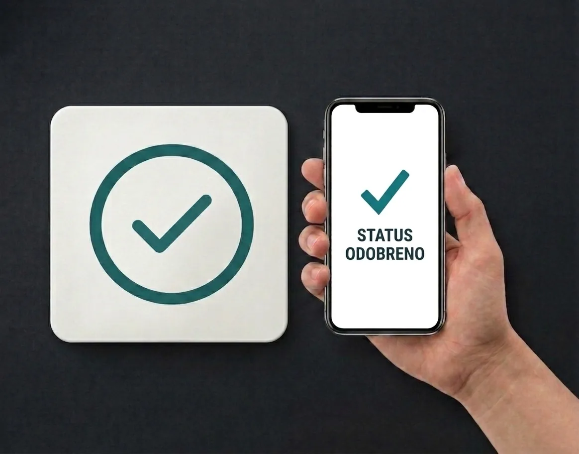 Odmorko, tracking the status of a leave request